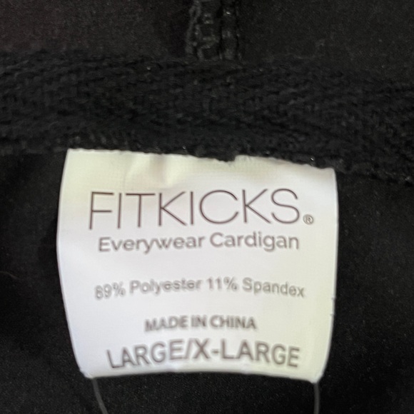 For kicks Black Hooded Long 3/4 Sleeve Cardigan - Picture 8 of 10